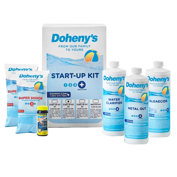 Kit de puesta en marcha para piscina Doheny's Metal Out y control de algas