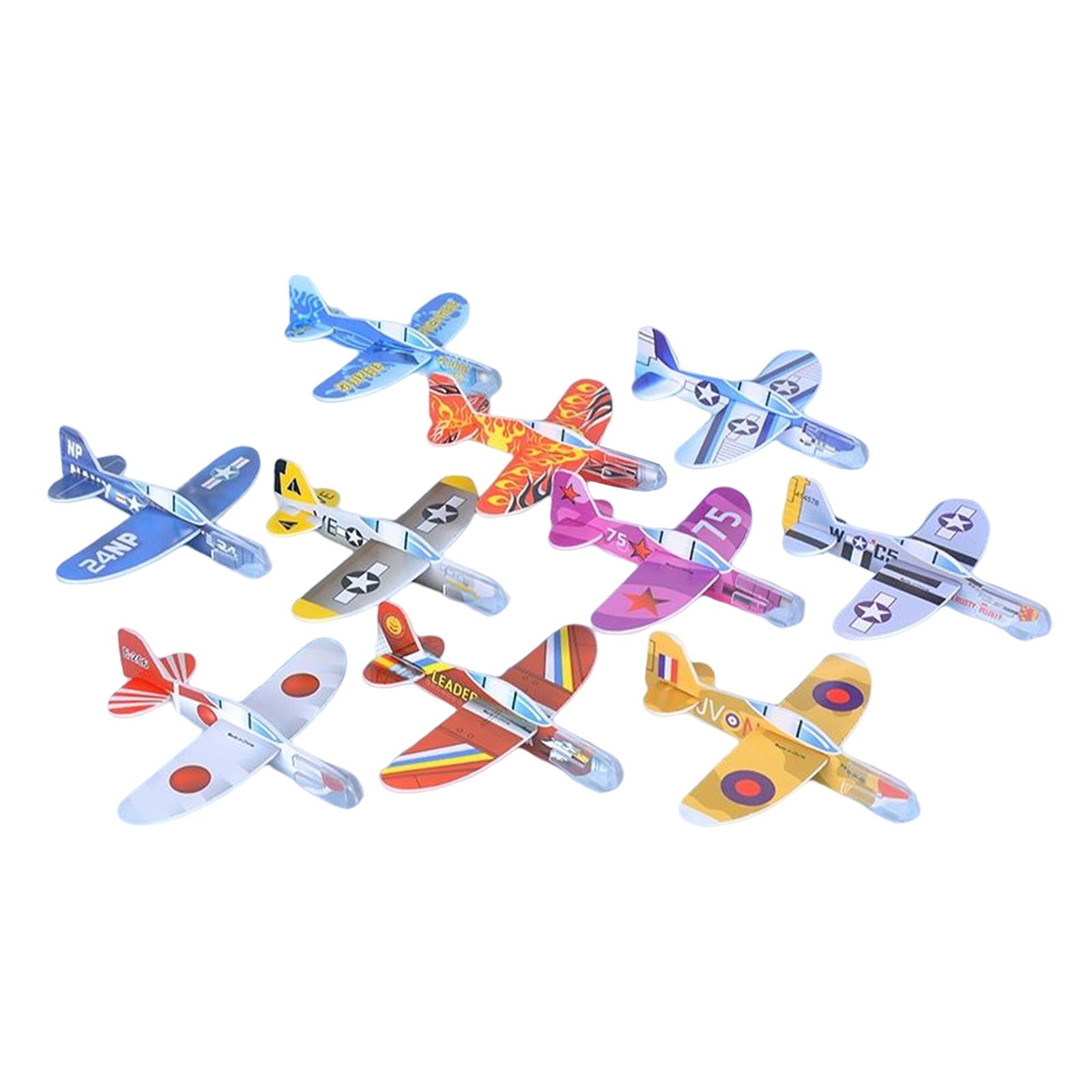 Bothyi - 10x Mini Avión De Espuma Juguetes Favores De Fiesta Regalo De Cumpleaños Niños Y Niñas