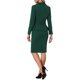 thumbnail image 3 of INSPIRE CHIC Conjunto de Traje de Falda de 2 Piezas para Mujeres Regreso a Clases Traje de Maestra Blazer Peplum Falda Lápiz de Cintura Alta Conjunto de Trabajo Verde Oscuro XS, 3 of 6