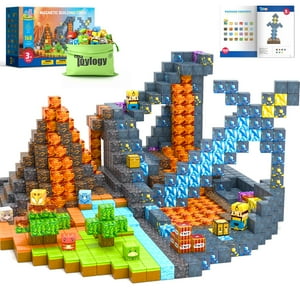 Bloques Magnéticos Toylogy Con Forma De Dinosaurio, 168 Unidades, Para Niños De 3 A 8 Años