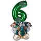 thumbnail image 3 of Jungle Animal Number Globos Jungle Themed Tiger Zebra Monkey Para Suministros 6 A?os De Edad, 3 of 5
