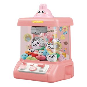 Magideal - Máquina De Con Luces Y Sonido, Dispensador De Juguetes, Máquina De Muñecas, Máquina Tragamonedas Para Muñecas, Juego Para Regalos De , Rosado