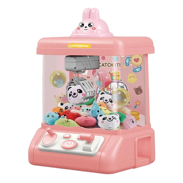 Máquina de con luces y sonido, dispensador de juguetes, máquina de muñecas, máquina tragamonedas para muñecas, juego para regalos de , Rosado