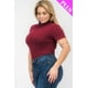 thumbnail image 2 of Body de Manga Corta Acanalado de Talla Grande, 2 of 5
