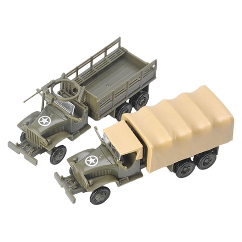 Magideal - Set De 2 Unidades: Camión De Construcción 1:72 4D Para Coleccionar Y Obsequiar;2 Uds 1/72 4D Armar Camión Modelo De Vehículo Juguete De Construcción