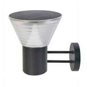 Genérico - Apliqué Led Carga Solar Diseño Cono 5W Control Remoto