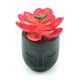 thumbnail image 1 of Planta Artificial Echeveria Morada En Macetero De Cemento, 1 of 3