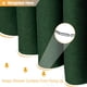 thumbnail image 5 of Cortina De Ducha Bttn De Tela De Lino Texturizada, 182 X 182 Cm, Color Esmeralda, 5 of 7