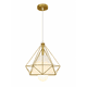 thumbnail image 2 of Lámpara Colgante Geométrica Dorada E27 – Diseño Moderno 25 cm, 2 of 6
