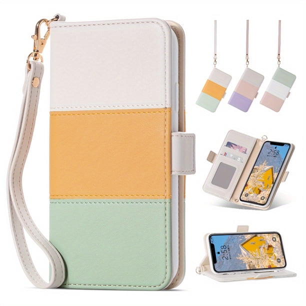 Leather Flip Wallet Case For IPhone Card Stand Slot Phone Cover For Iphone 12