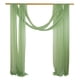 thumbnail image 1 of Verde Sheer Wedding Arc Draping Fabric 75 * 300cm 2 Paneles Cortinas Al Aire Libre Cortinas Extra Largas Para La Ceremonia De La Ducha Del Bebé Nupcial Decoración De La Fiesta De Cumpleaños, 1 of 3