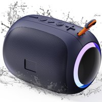 Parlante Bluetooth, Parlante Bluetooth Jyx Portátil Inalámbrico Impermeable Ipx7, Mini Parlante Bluetooth Para Fiestas Con Luces Led De Colores Para Exteriores, L5-Blue
