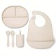 thumbnail image 1 of Toddler Cutlery Set, Silicone Infant Toddler Eating Set, Baby Silicone Cutlery, Toddler Eating Cutlery, Dividers Under Plate With Suction Cups To Prevent Falling, Dividers Bib Soft Spoon Fork Water Cu, 1 of 5