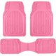 thumbnail image 1 of Alfombrillas para auto Carbella rosa, ajuste universal, set de 4 piezas, 1 of 7