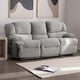 thumbnail image 2 of Bergere Perugia Reclinable 3 Cuerpos Tela Velvet Gris, 2 of 8