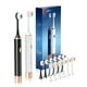 thumbnail image 1 of Cepillo de dientes eléctrico Aneebart Sonic, paquete de 2 con 12 cabezales, 1 of 3