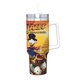 thumbnail image 2 of Patoaventuras Vaso aislado de acero inoxidable con asa, diseño temático, regalo para familia, amigos y fans; incluye pajita y encaja en el portavasos estándar, 40 oz, 2 of 6