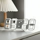 thumbnail image 2 of Reloj Despertador Brillante Digital 3d De Mesa Y Pared, 2 of 3