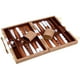 thumbnail image 3 of Set de backgammon RERIVER 2 Players Classic con funda de piel sintética, 3 of 3