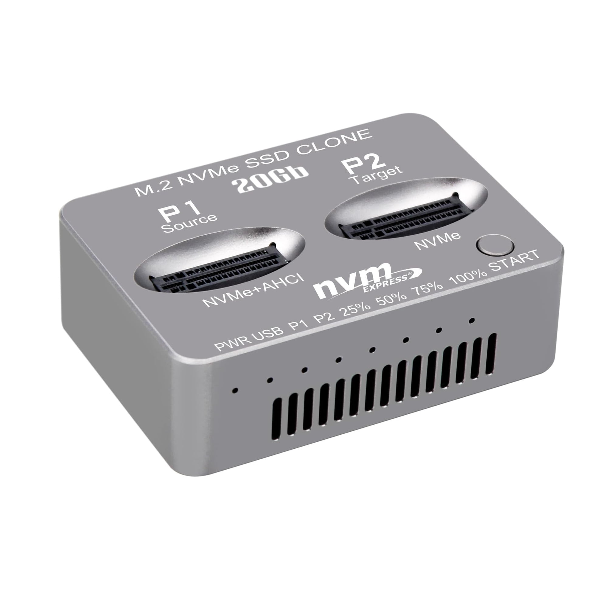 Dohaeris - Clonador Ssd Dock Duplicator Usb3.2 20g De Doble Bahía Para Mac Win Linux
