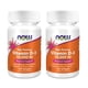 thumbnail image 1 of Suplemento de vitamina D-3 de alta potencia de NOW Foods, 10 000 UI, 120 cápsulas blandas x2, 1 of 3