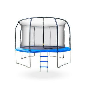 Pwrfitness - Cama Elastica Con Malla Y Escalera 3.05 Mt 10 Ft Para Niños Y Adultos