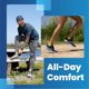 thumbnail image 2 of Calcetines Balega Hidden Comfort No Show, 3 pares, blanco, XL, 2 of 7