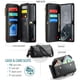 thumbnail image 3 of CaseMe Funda de Cuero para Samsung Galaxy S25 FE 6.7" Tipo Billetera [Bloqueo RFID] con Ranura para Billetes con Zíper para 10 Tarjetas, Correa de Hombro Magnética de Cuero PU Suave para Galaxy S25 F, 3 of 12