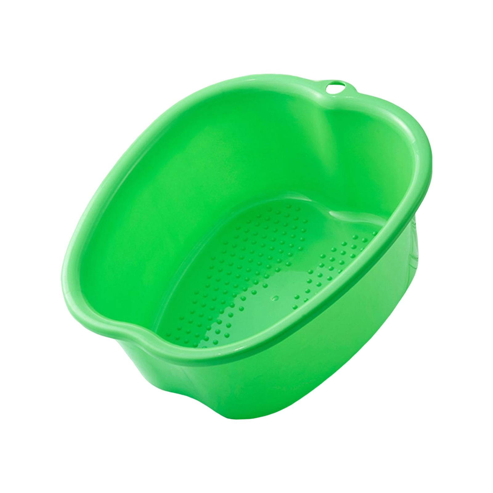 Magideal - Bañera Para Pies Lavabo Para Pies Cubo Para Baño De Pies Robusto Y Duradero Con Orificio Para Colgar Lavabo Para Pies Bañera Para Pies, Uñas Y Tobillo Verde