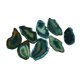 thumbnail image 5 of 1 pieza de forma irregular de ágata cuarzo rebanada colgante encantos joyas verde, 5 of 5