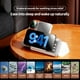 thumbnail image 4 of 5 En 1 Cargador Inalámbrico Soporte De Teléfono Para iPhone 16 15 14 13 Con LED De Ruido Blanco Para Apple Watch Auriculares Estación Dock Magnética-Blanco, 4 of 8