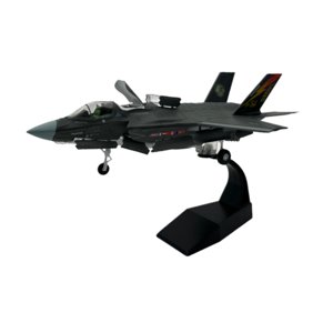 Bothyi - Adorno De Modelo De Avión De Combate F35B A Escala 1/72, Modelo De Avión Fundido A Presión Para Estante De Cafetería De Mesa
