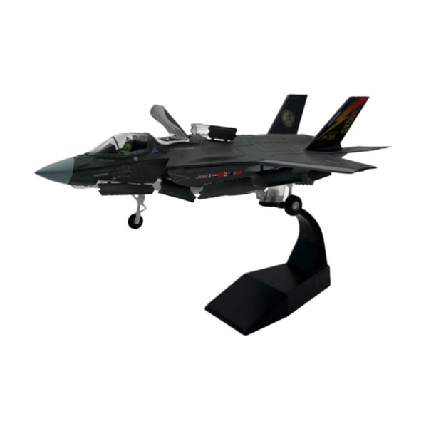 Adorno De Modelo De Avión De Combate F35B A Escala 1/72, Modelo De Avión Fundido A Presión Para Estante De Cafetería De Mesa