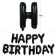 thumbnail image 2 of Pancarta con globos de cumpleaños TONIFUL, color negro, 40 cm, lámina de mylar, 2 of 5