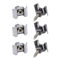 Magideal - Guías De Retención De Cuerdas Cierre De Presión De Cuerdas De Guitarra Eléctrica Con Tornillos De Montaje Ranura Guía Soporte De Cuerdas Para Accesori Plata