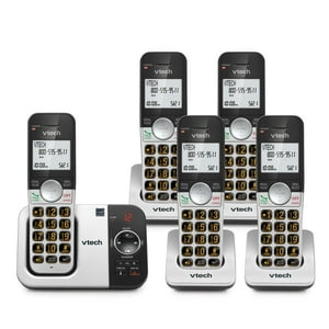 Teléfono Inalámbrico Vtech Vg232-5 Con Contestador Automático De 5 Auriculares