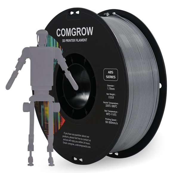 Filamento para impresora 3D Comgrow ABS de 1,75 mm, resistente al calor, 1 kg