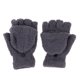thumbnail image 5 of Invierno cálido felpa mitones medio dedo corto sin dedos guantes deportivos gris, 5 of 5