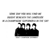 Rienda Libre Graphics - Decomural Champagne Supernova Oasis Music Ws-34180