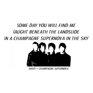 Rienda Libre Graphics - Decomural Champagne Supernova Oasis Music Ws-34180