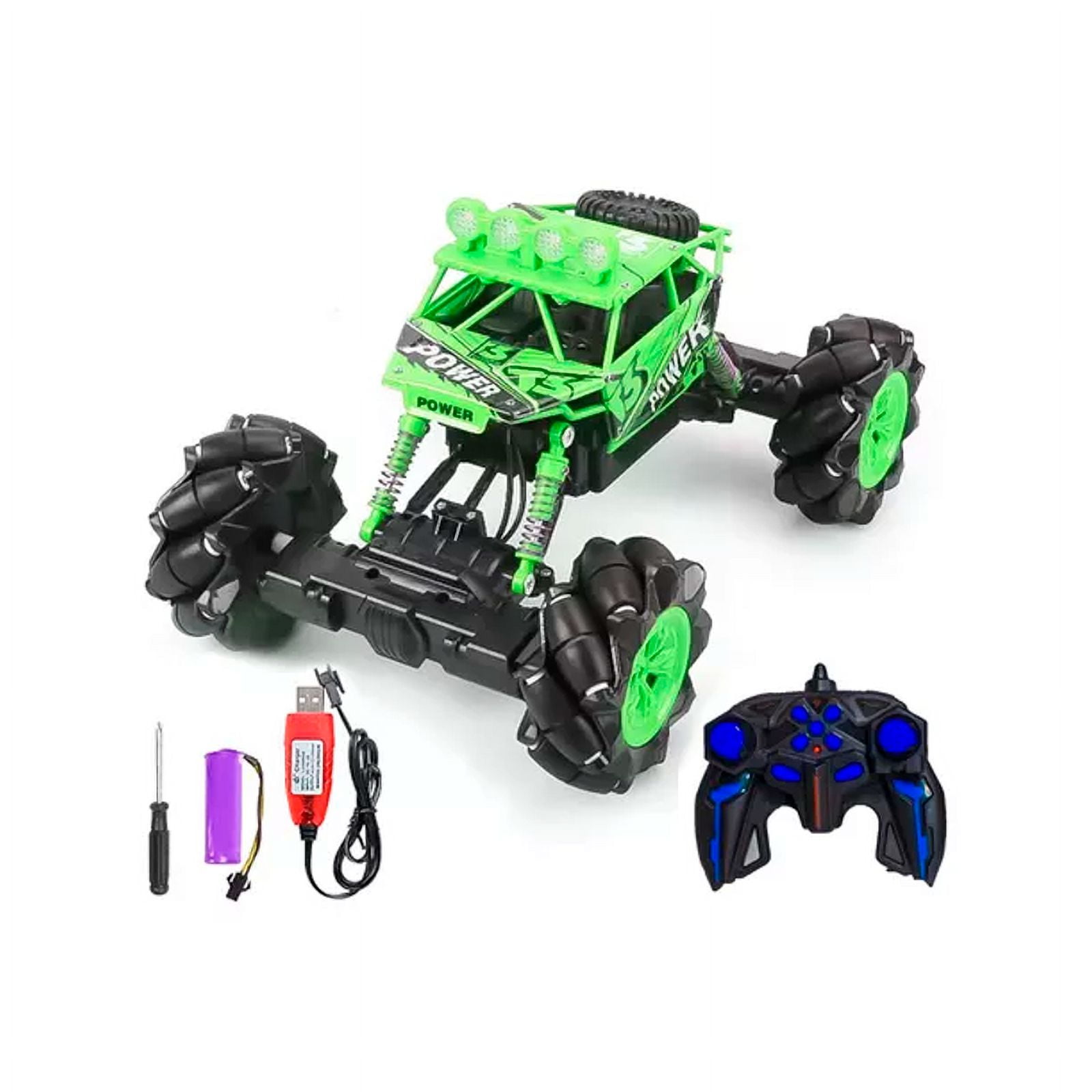 Genérico - Auto A Control Remoto 4x4 Off Road Drifting Recargable Verde