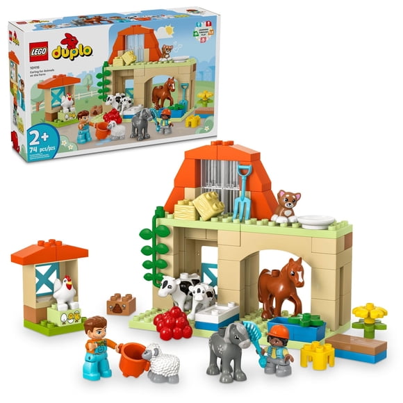 Juguete LEGO DUPLO Town cuidando animales en la granja 10416