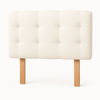 Ethan Desing - Respaldo 2 Plazas Botón Repujado Crudo