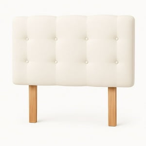 Ethan Desing - Respaldo 2 Plazas Botón Repujado Crudo