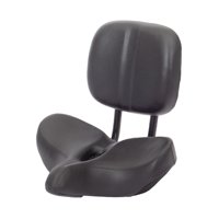 Magideal - Asiento De Bicicleta Con Respaldo Sillín De Bicicleta Montar Viajes Al Aire Libre Portátil Acolchado Ciclismo Respaldo Ajustable Sillín De Bicicleta E Negro