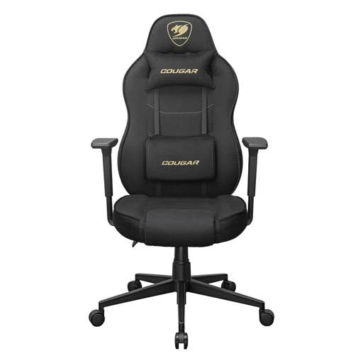 Silla Gamer Cougar Fusion One Gold F. Reposabrazos 3D, Cilindro de gas clase 4, Hasta 120 Kg