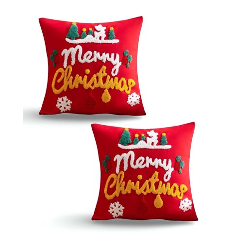 Genérico - Set De 2 Fundas De Cojin Para Navidad K21