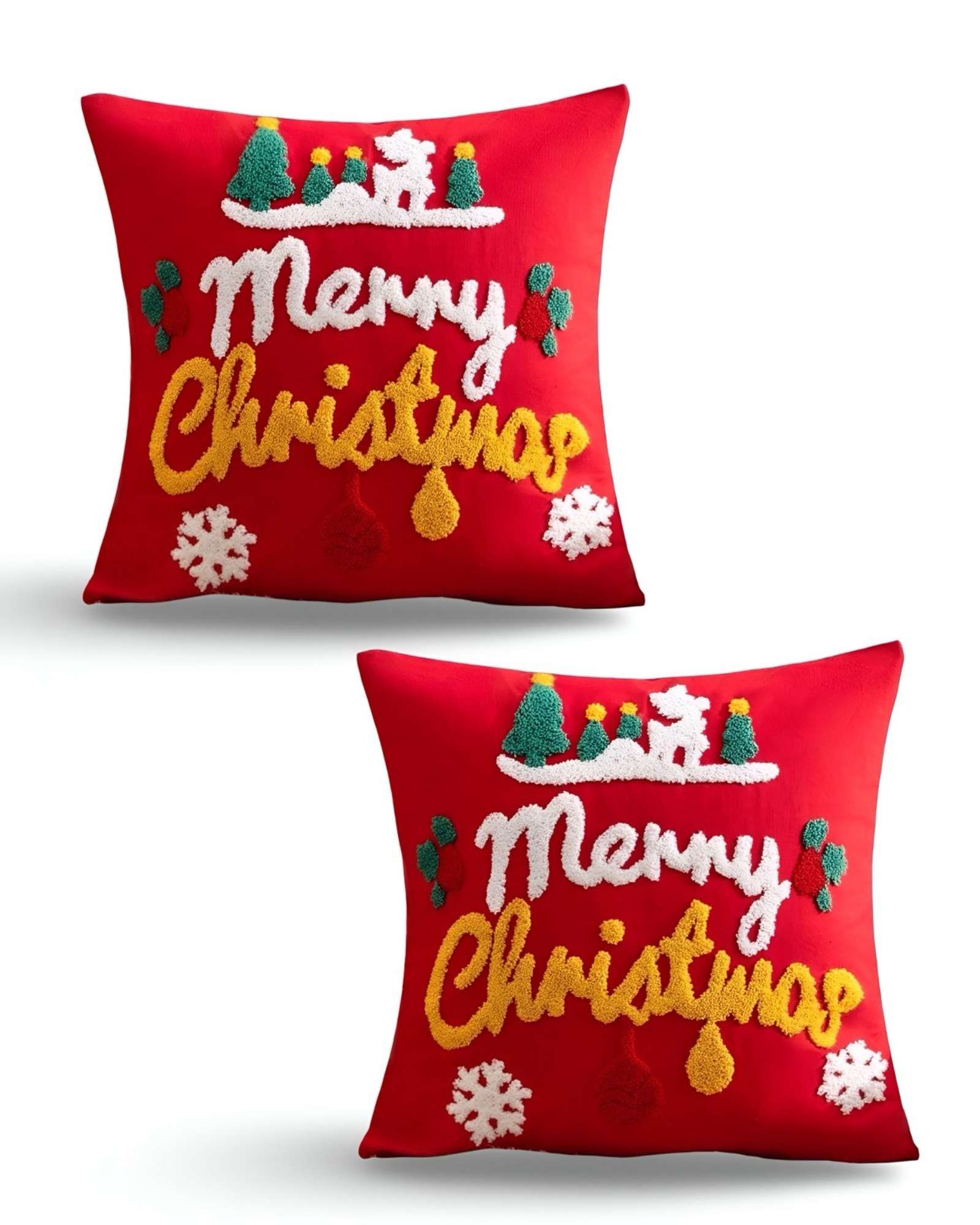 Genérico - Set De 2 Fundas De Cojin Para Navidad K21