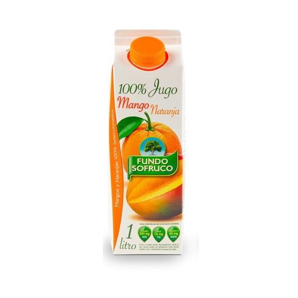 Jugo Mango Naranja, 1 L