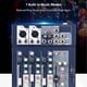 thumbnail image 4 of Mezclador de audio Mezclador de audio digital Consola de mezclas de 4 canales Rutas auxiliares más procesador de efectos Consola de mezclas Mezclador de audio de 4 canales Mezclador de 4 canales con a, 4 of 7